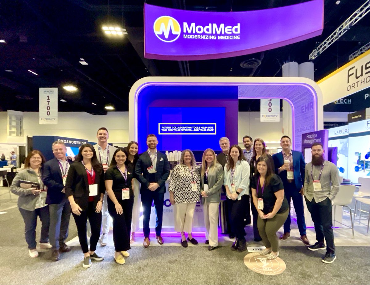 It's the first day of #ACFAS2024 and our team is so excited to see you!

Come stop by BOOTH #1513 to see how foot and ankle surgeons are utilizing #ModMed and enter our raffle for a chance to win an Apple Watch! 🙌

#ModMedLive #ACFAS #footandankle #surgeon #Tampa