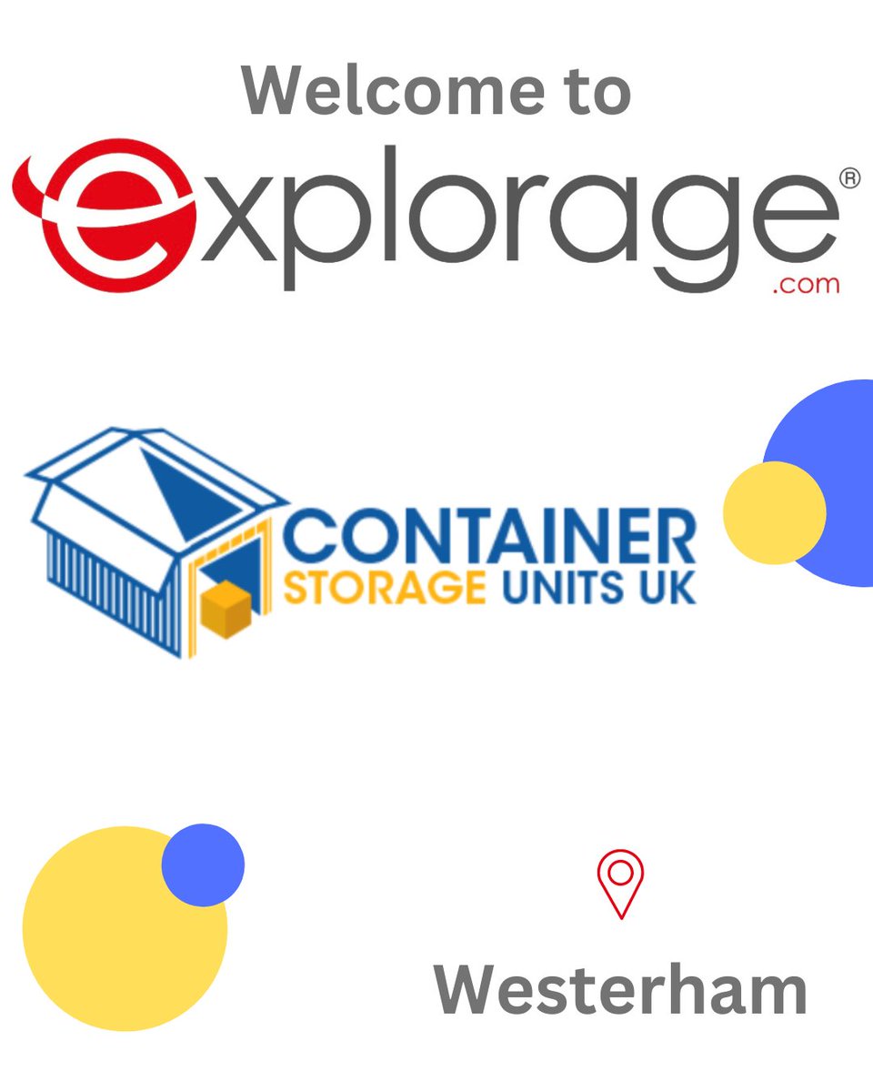 📣Attention Westerham!📣 If you’re looking for self storage then look no further! You can now reserve all the space you need on Explorage.com with Container Storage Units UK 🤩 Head to: explorage.com/location/conta… now to reserve your unit 📲 #explorage #westerham