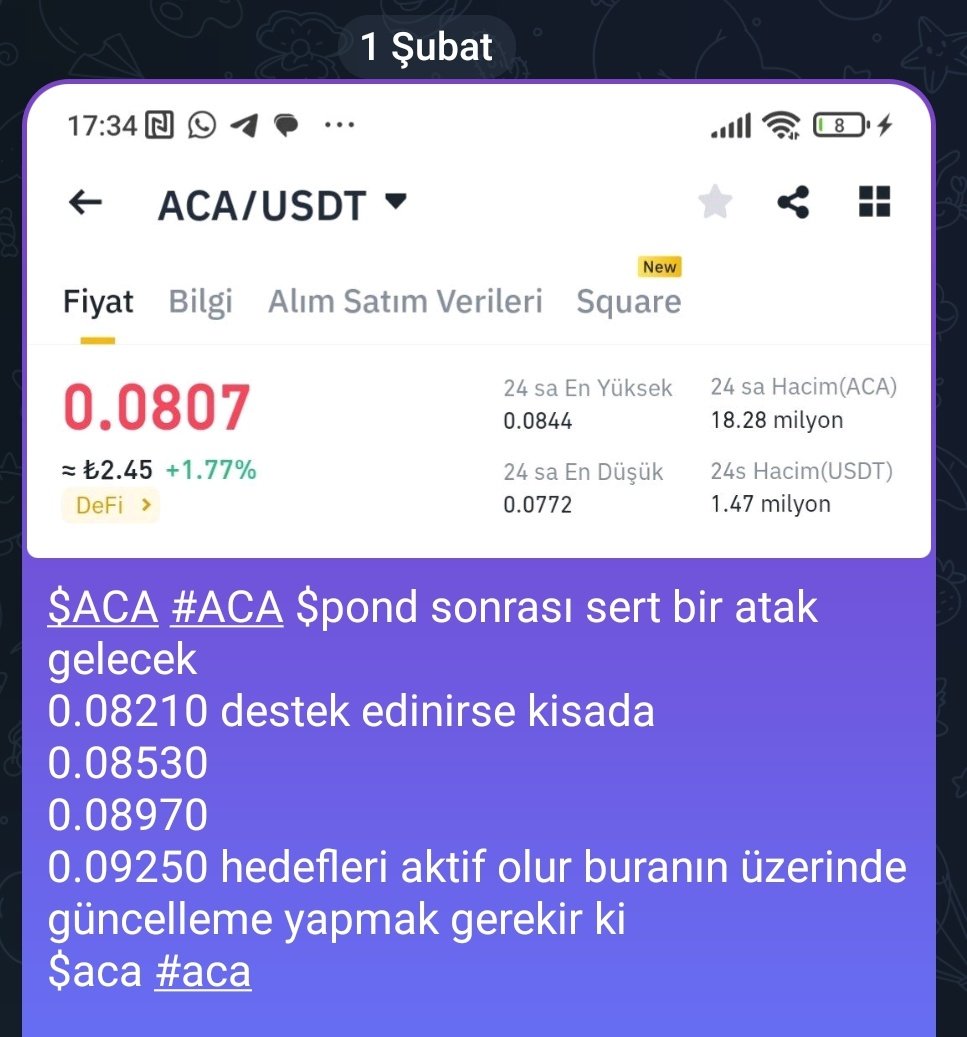 @cryptoescroww $aca #aca hocam 😉 yansunn mi 👊