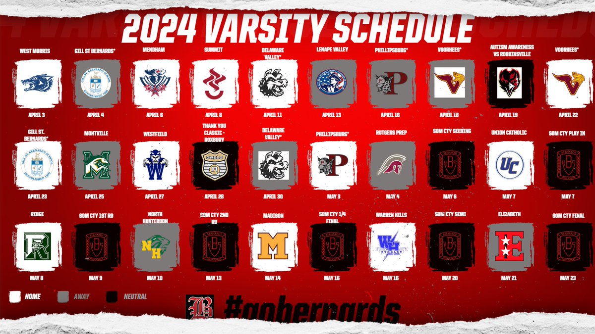 Reposting 2024 schedule with Thank You Classic opponent confirmed