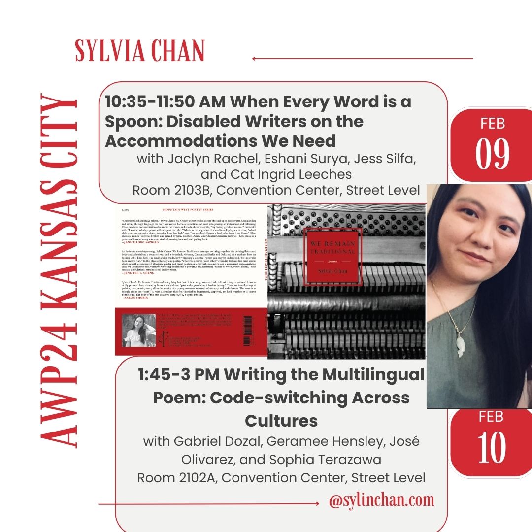 Sylvia Chan (@sylinchan) on Twitter photo #AWP24 dance card. Can't wait to (re)connect with good people, to talk about disability justice and Chinese & German translations, & to celebrate Chinese New Year.🐉 <a href="/__eshani/">Eshani Surya</a> <a href="/jackieisapoet/">Jackie Rachel</a> <a href="/jesilfa/">Jess the Writer</a> @Lizard_Eyes <a href="/gabbydozal/">gabedozal</a> <a href="/geramee_/">geramee</a> <a href="/_joseolivarez/">josé olivarez</a> Sophia Terazawa #AWP24 dance card. Can't wait to (re)connect with good people, to talk about disability justice and Chinese & German translations, & to celebrate Chinese New Year.🐉 <a href="/__eshani/">Eshani Surya</a> <a href="/jackieisapoet/">Jackie Rachel</a> <a href="/jesilfa/">Jess the Writer</a> @Lizard_Eyes <a href="/gabbydozal/">gabedozal</a> <a href="/geramee_/">geramee</a> <a href="/_joseolivarez/">josé olivarez</a> Sophia Terazawa