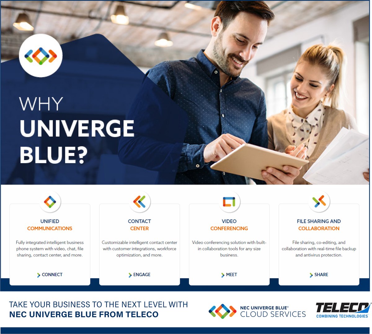 Contact @TELECOinc today to see how UNIVERGE BLUE can help take your business to the next level! #univergeblue #nec #cloudservices #UCaaS #businesscommunications #cloudcommunications #businesssolutions #businesstechnology #teleco #yeahthatgreenville #southflorida #usa