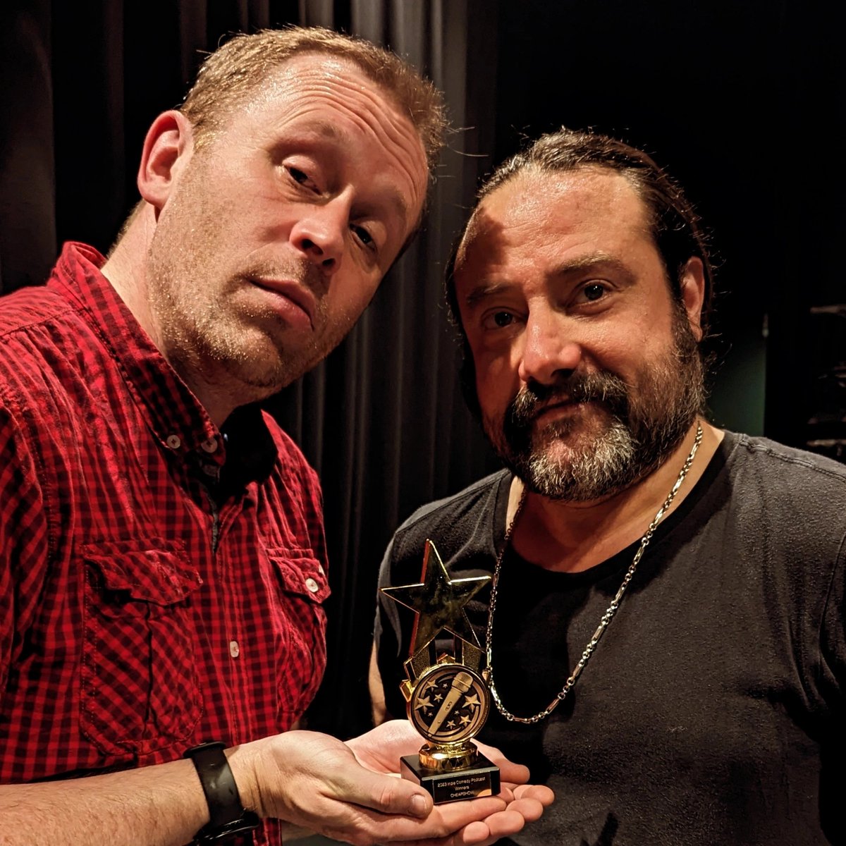 TheCheapShowPod's tweet image. Hi all!
CheapShow is an indie podcast made by two guys who aren't jobbing stand ups, tossing off podcasts in order to boost their live bookings!
If you can, please rate/review on whatever #podcast platform you use
@GoodpodsHQ etc
It helps us get in front of potential new folk! X