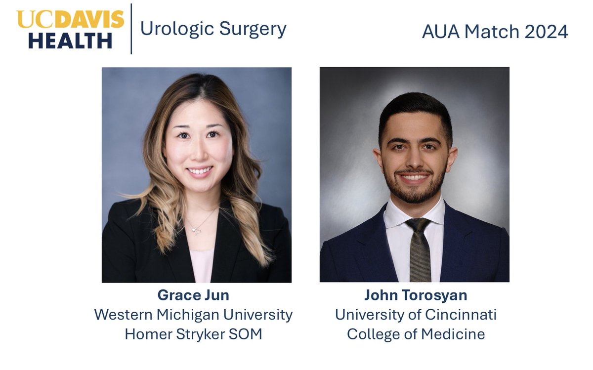 Welcome to our new residents! @gracebjun  @johntorosyan4 #auamatch2024 #uromatch #uromatch2024 @WesternMichU @uofcincy