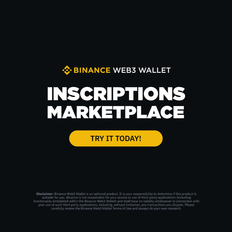 BinanceWallet's tweet photo. BRC-20s 🤝 #Binance Web3 Wallet

Inscribe, trade, and send BRC-20s through the wallet's Binance Inscription Marketplace.

Swipe for more 👉