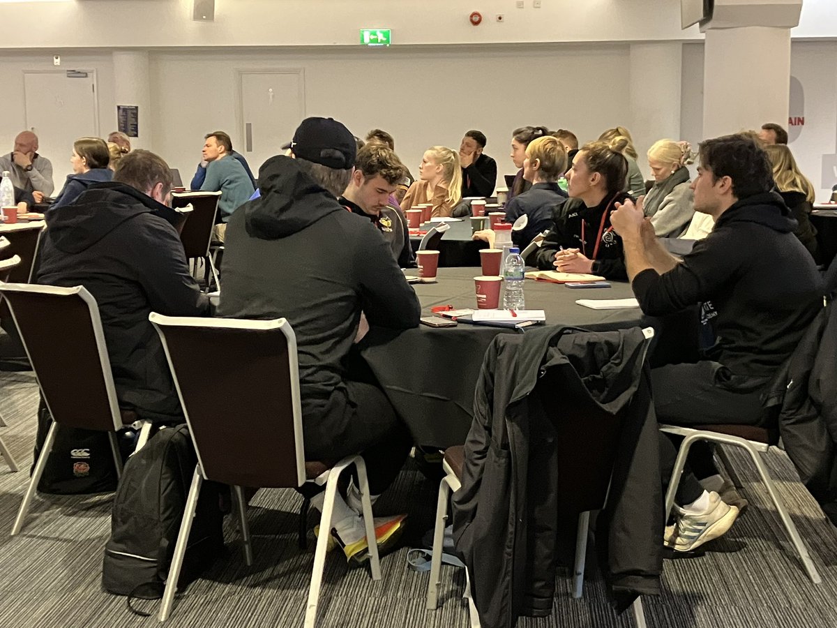TalentedAthlete's tweet photo. Inspirational surroundings for a day full of knowledge sharing around developing the next generation of Red Roses.
Thank you to Emily Pratt @RFU, to speakers @RossShand @psrve @Vicky_nutrition @CarolinePhysio and all practitioners who attended.
#CPD #Twickenham https://t.co/7OBa7wsqRk