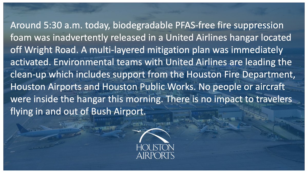 iah's tweet photo. A message from Houston Airports: https://t.co/xnIr6zQWri