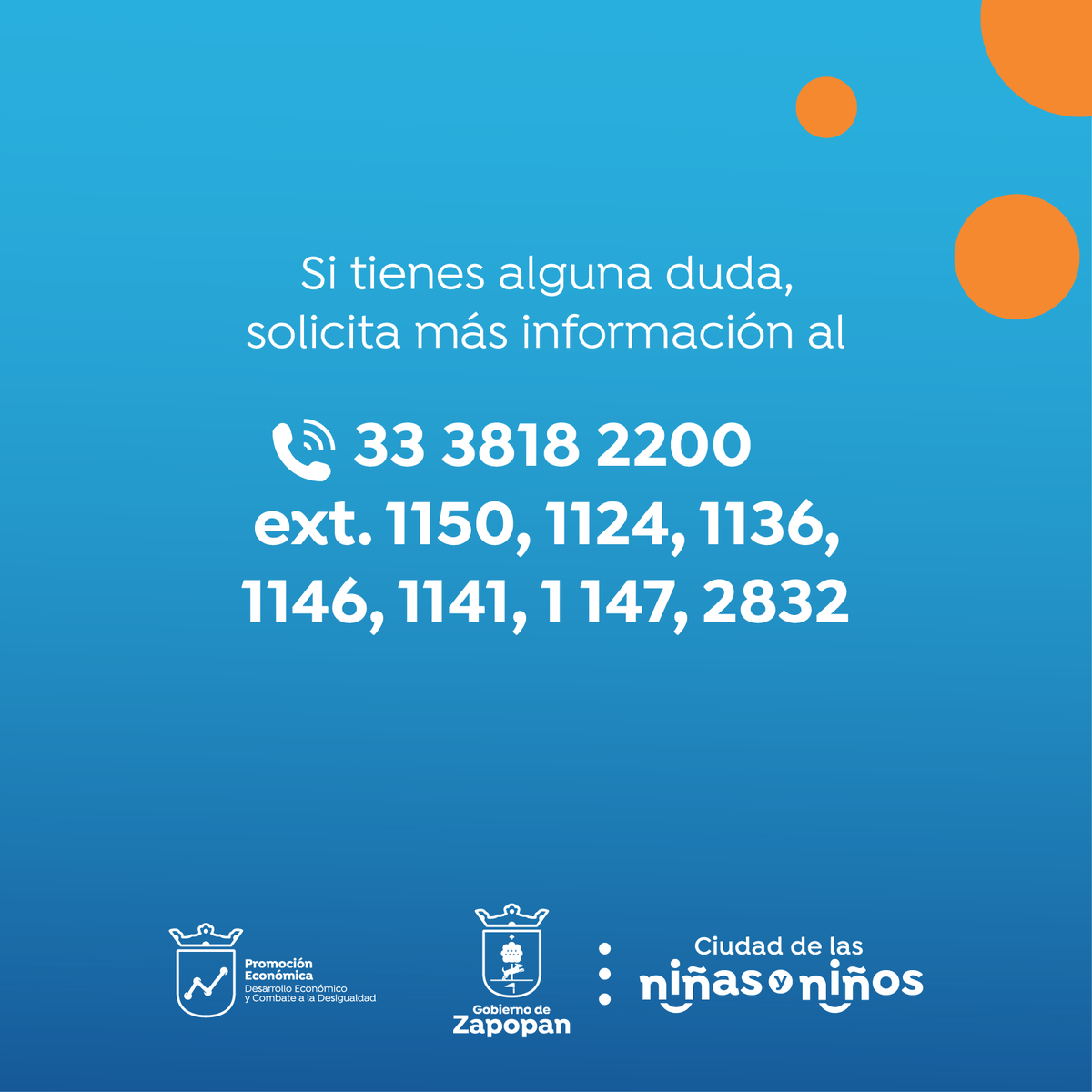ZapopanGob's tweet photo. Ya iniciaron tus diez días para solicitar alguno de los créditos de #AdelanteZapopan. 💪✨
Puedes realizar tu trámite presencialmente en el 📍 #CISZ o en línea a través de https://t.co/qnYHTJ7qj4 👩💻👨💻 https://t.co/S6GtemeVxR