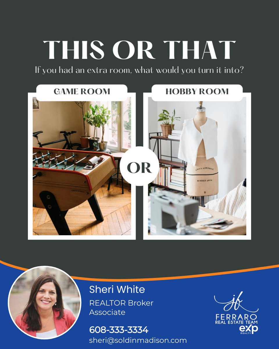 sheriwhite's tweet photo. Do you have an extra room? Think big! Would you turn it into an amazing game room or a cool space for your hobbies and crafts?
Imagine having a room just for you - fancy a fun escape or a creative corner? Let's hear your ideas! ๐งต๐
#gameroom #hobbyspace #hobbyroom https://t.co/PSPXAEKMLA