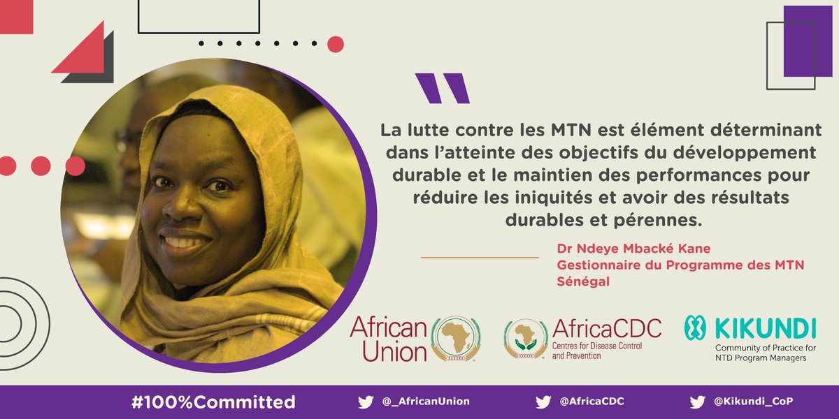 Dr Ndéye KANE du Sénégal nous rappelle la puissance de la mission de lutte contre les Maladies Tropicales Négligées. Comme elle le dit avec éloquence, 'Promouvoir l'équité est essentiel.' #JournéeMondialeContreLesMTN #SantéPourTous 🌍💪 @AfricaCDC @AfricaCDC @_AfricanUnion