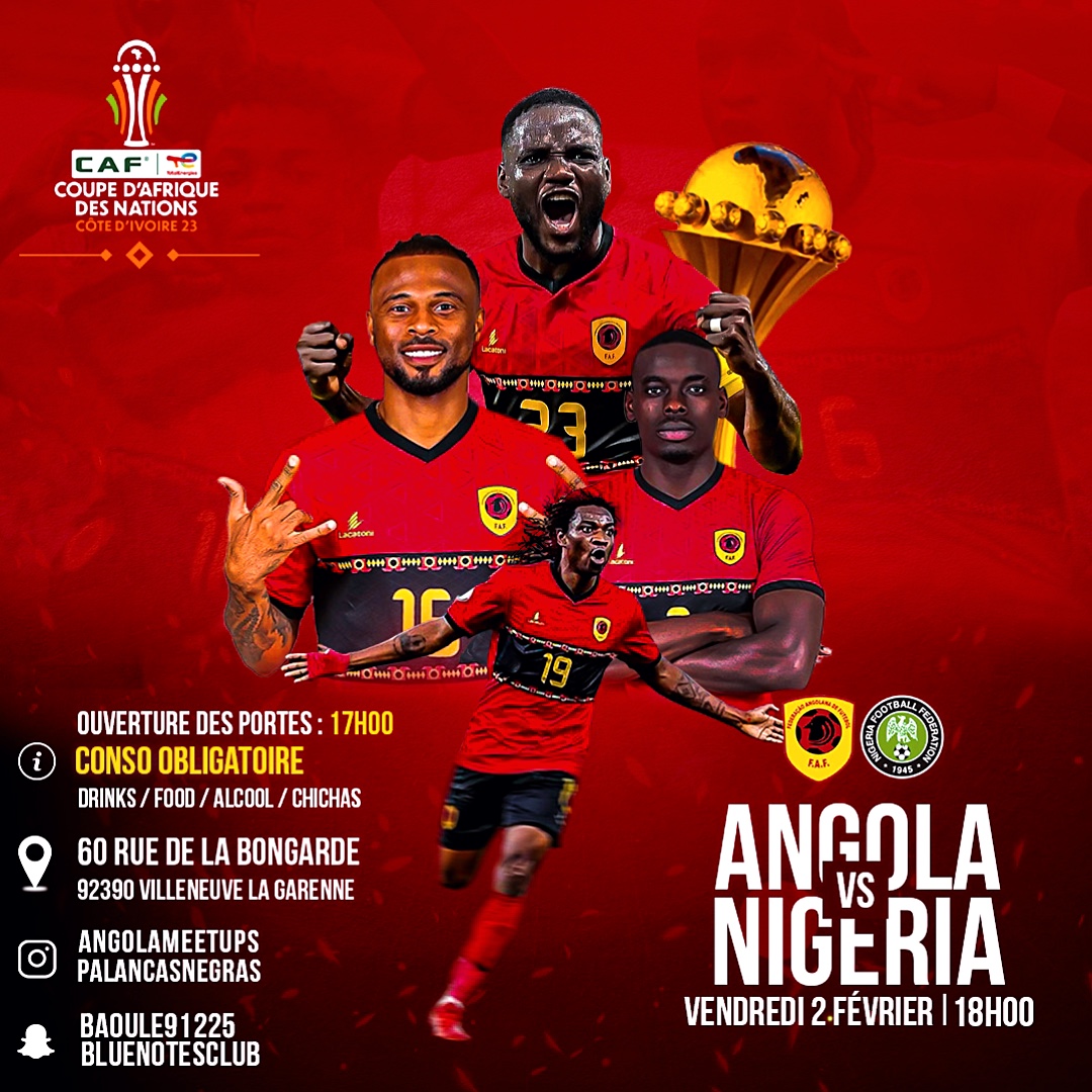 _PalancasNegras's tweet photo. 🚨 FAN ZONE À PARIS 

Nous vous donnons rendez-vous Vendredi 02 Février pour supporter les Palancas negras. 

OUVERTURE DES PORTES À 17H. 

📍60 rue de la bongarde, Villeneuve la Garenne. 

⚠️ Consommation Obligatoire. 
(Nourriture, Boisson, Chicha) 

 Animation de DJ YHA 🎧