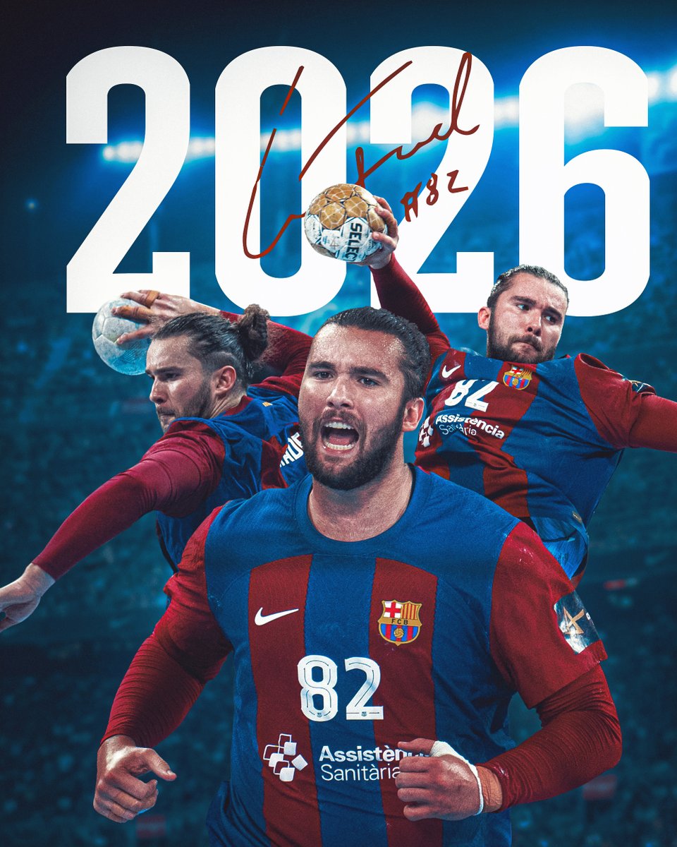 FCBhandbol's tweet photo. ✍️ 𝐋𝐮𝐢́𝐬 𝐅𝐫𝐚𝐝𝐞 𝐫𝐞𝐧𝐨𝐯𝐚 𝐚𝐦𝐛 𝐞𝐥 𝐁𝐚𝐫𝐜̧𝐚 𝐟𝐢𝐧𝐬 𝐚𝐥 𝟐𝟎𝟐𝟔

El portuguès amplia el seu contracte per dues temporades i una tercera opcional.

Tota la informació: https://t.co/jgkTijvHrc https://t.co/0BpFFJmlXD