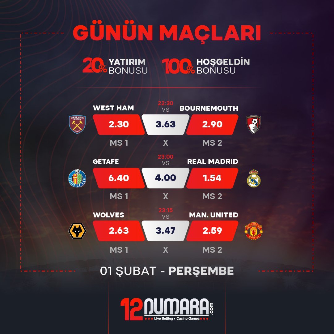 onikinumarax's tweet photo. 🔸Onikinumara'da Günün Maçları Başlıyor!  

⚡️%20 Yatırım Bonusu ve %100 Hoşgeldin Bonusu avantajlarıyla kazancınızı katlayın!  

 👍Hemen yatırım yapın ve günün heyecanlı maçlarına katılın. Bonuslarınızla kazanmanın keyfini çıkarın! https://t.co/HlcyRLVMoN