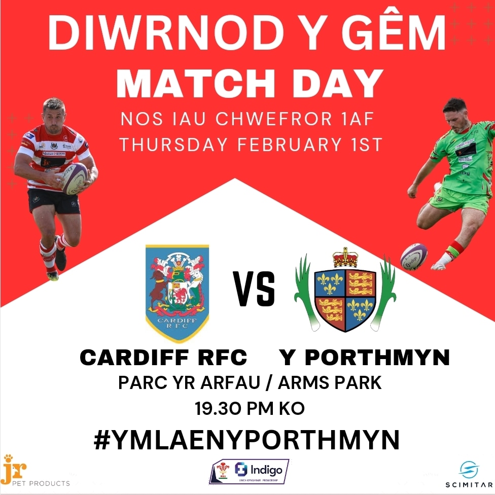 llandoveryrfc's tweet photo. 🚨GAME DAY🚨

🆚 @Cardiff_RFC
📍Parc yr Arfau / Arms Park
⌚19.30ko

Come support The Drovers at the CAP / Dewch cefnogi Y Porthmyn yn y Prif Ddinas.

The boys from the Shire once again make their way to the Capital.
🔴⚪🟢
Un Clwb, Un Dre, Un Cymuned
#YmlaenyPorthmyn https://t.co/t2q0Y1n1XP