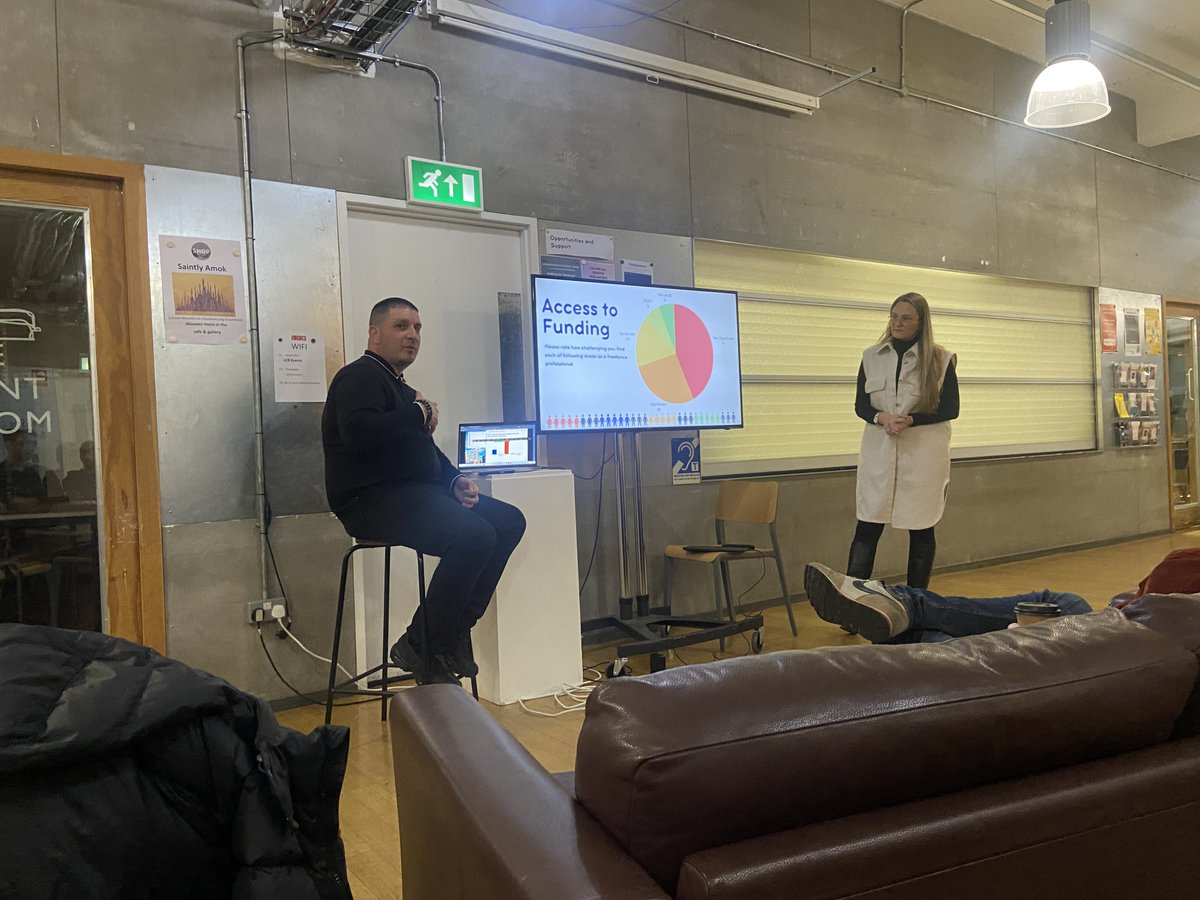 A really interesting evening at the @lcbdepot yesterday, taking in the results of the recent Leicester Freelance Survey. Massive kudos to Stacey Wragg and @yasin_hqfamilia for putting this together and helping to highlight some of the issues facing #freelancers.