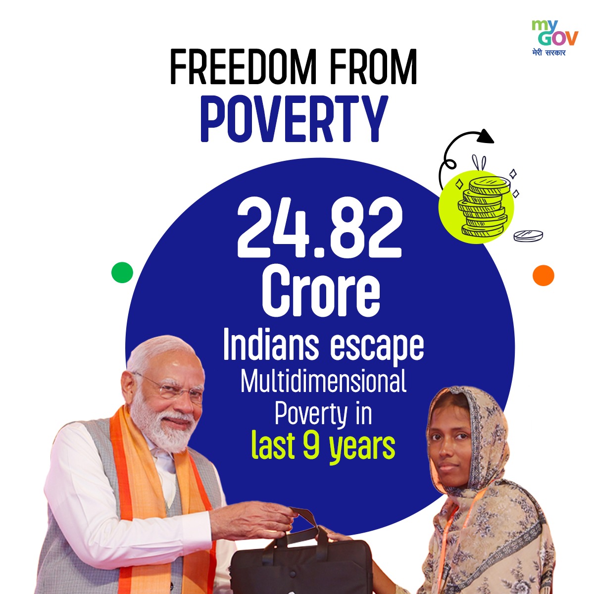 Witness the impact of the Modi Government's schemes, acknowledge Janbhagidari, and let's empower every corner of Bharat. 

24.82 crore+ citizens escaped poverty in the last 9 years. 

Together, let's achieve 100% saturation! 

#ViksitBharatSankalpYatra #HamaraSankalpViksitBharat