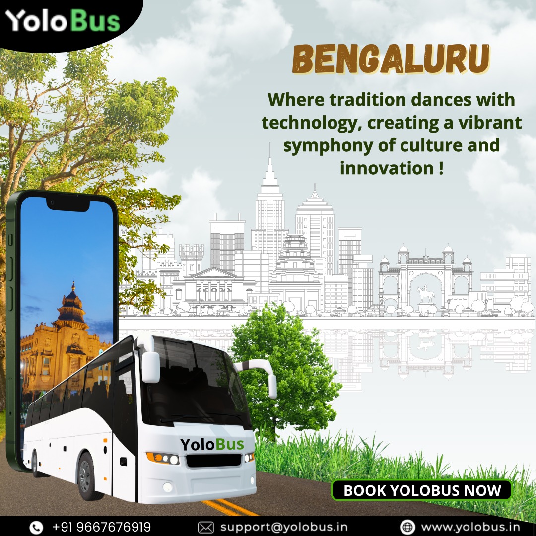 Explore the tech hub turned cultural haven! 🏙️ 

Hop on YoloBus for an unforgettable journey 
.
#BengaluruExploration #TravelWithyolo #yolobusindia #Bengaluru #BengaluruDiaries #travel #travelindia #travellove #bustravel #roadtrip #Bengalurucity