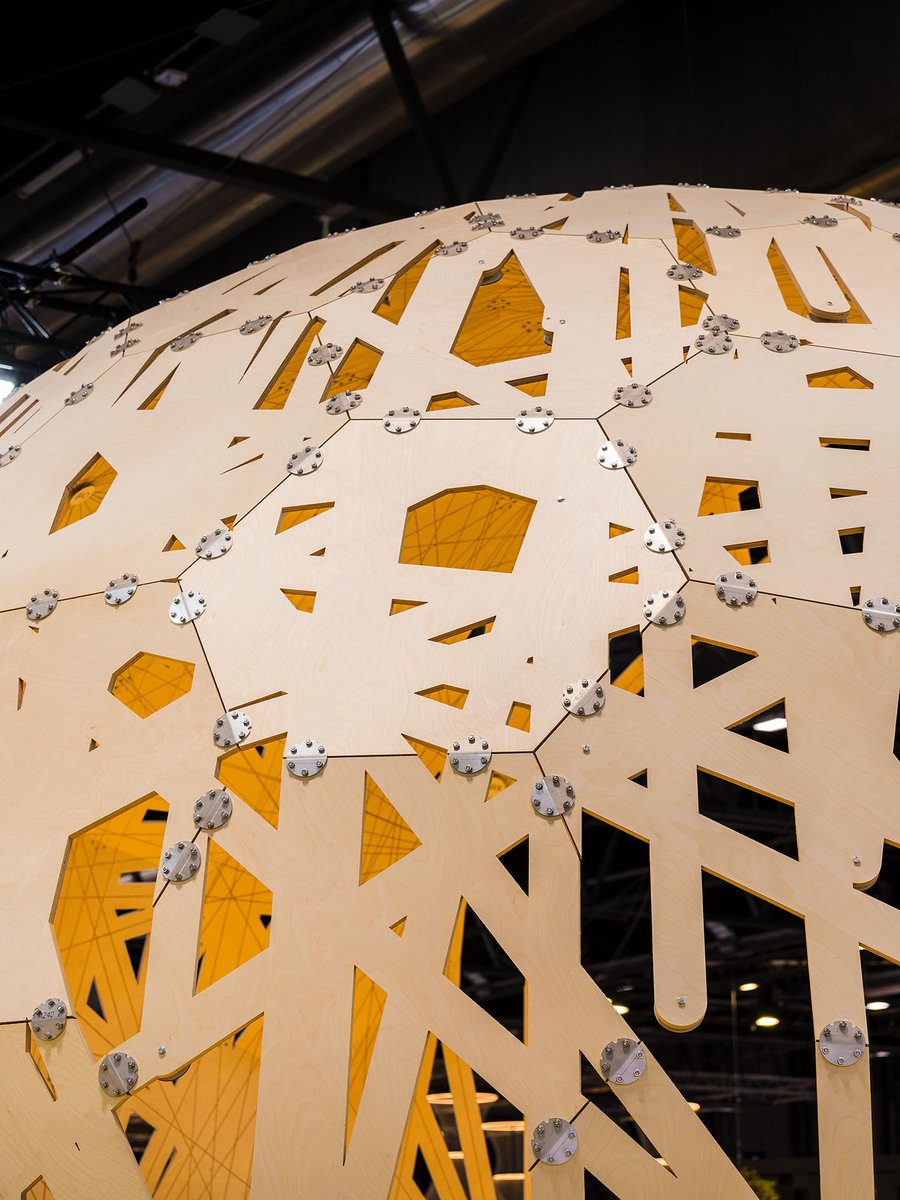 IAAC's tweet photo. IAAC’s @vueling Pavilion, designed and built in collaboration with Urbanitree and @CODA_Office, won the Best Stand Award at the International Tourism Fair @fitur_madrid 2024. https://t.co/sjidHtPYTe