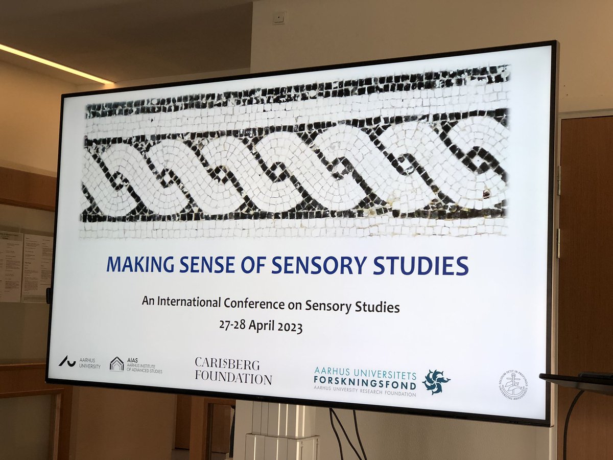 DrBlankaM's tweet photo. In April I presented the first research results from my project #CAMRIP at the interdisciplinary "Making Sense of Sensory Studies" conference, organized by @tiedetati at @AIAS_dk 
The conference combined theoretical approaches with practical activities, engaging different senses! https://t.co/jFpx3dzvDI