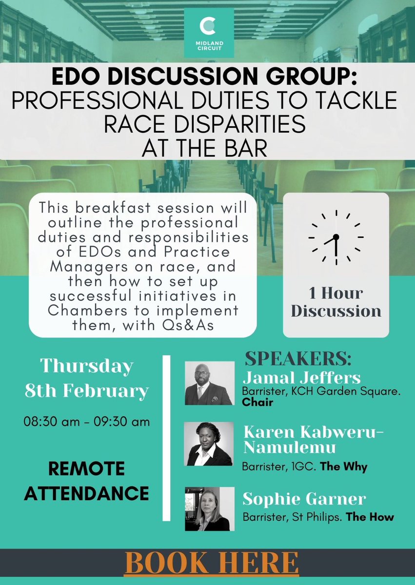 BME@TheBar (@bmeatthebar) on Twitter photo DON’T FORGET!
If you are an EDO on the <a href="/midland_circuit/">Midland Circuit</a> sign up to the EDO Breakfast Meeting for a supportive discussion which is hosted by the Circuit EDSM Committee.
LINK TO JOIN: midlandcircuit.co.uk/events/book-ev… DON’T FORGET!
If you are an EDO on the <a href="/midland_circuit/">Midland Circuit</a> sign up to the EDO Breakfast Meeting for a supportive discussion which is hosted by the Circuit EDSM Committee.
LINK TO JOIN: midlandcircuit.co.uk/events/book-ev…