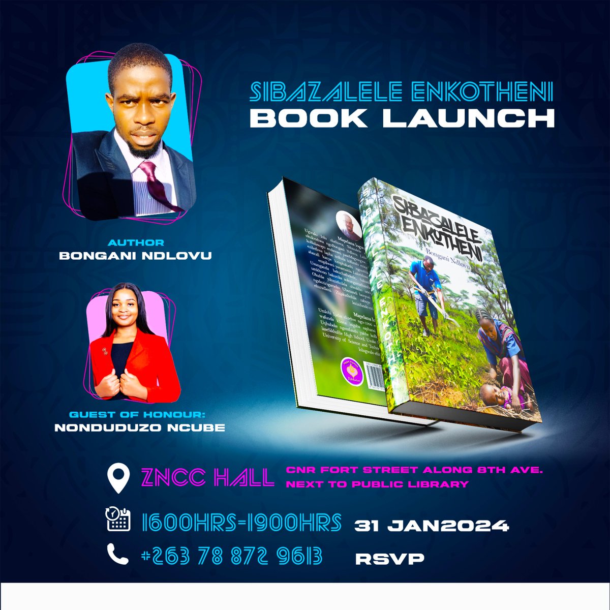 nonduduzo_ncube's tweet photo. Congatulations to @Bongani47515143 
Yesterday he launched a book Sibazalele Enkotheni. Amhlophe athe nke! Kuhle lokhu 

Asithengeni bakithi https://t.co/SC1Oa1wstb