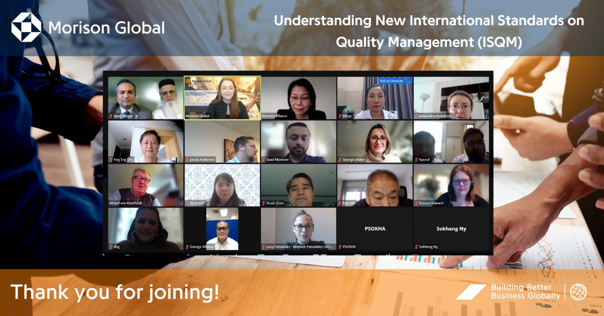 Morison_Global's tweet photo. 👏 Appreciation Post 👏

Thanks to Asad Feroze from Junaidy Shoaib Asad for a insightful webinar earlier this week on the recent changes to ISQM 1 and ISQM 2. Grateful for everyone who joined us.

Missed it? Catch the recording on The Community Content Hub

#ISQM #webinar https://t.co/EcRNmwWERk