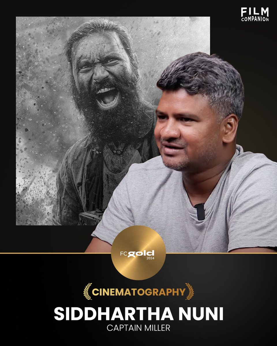 Congratulations to Siddhartha Nuni for his beautiful work in ‘Captain Miller’.

#FCGold