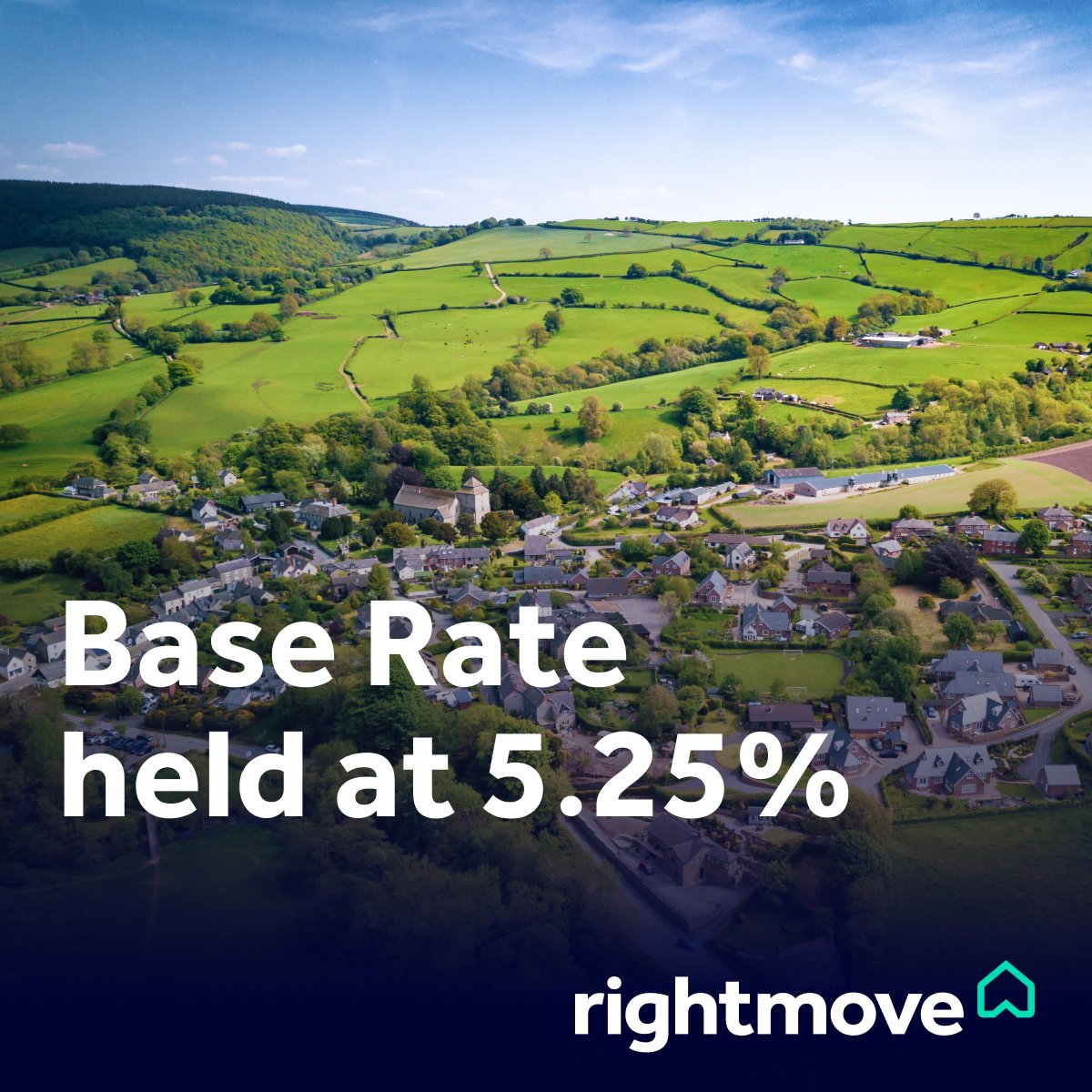 📣 Base Rate Announcement 📣 The Bank of England has held the Base Rate at 5.25% for the 4th consecutive time.