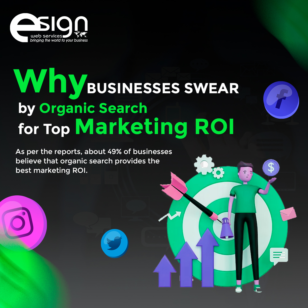As per the reports, about 49% of businesses believe that organic search provides the best marketing ROI. In contrast to sponsored techniques, organic search places a strong emphasis on building real relationships.
.
.
#organicmarketing #organicsearch #seo #esignwebservices