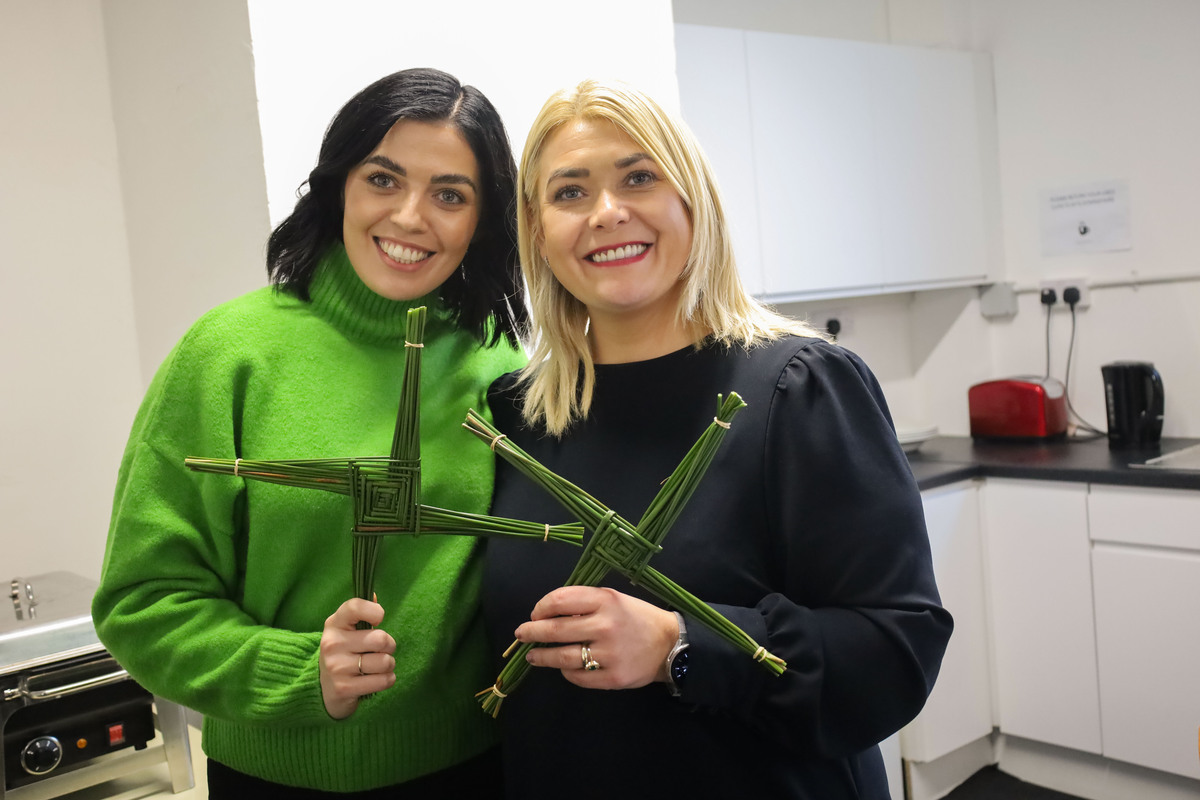 Today marks the start of spring & Lá Fhéile Bríde, St. Brigid’s Day☘️ To celebrate the 1,500th anniversary #Brigid1500 the SOLE, @FIRESteakhouse & @RoundRoomDublin teams got together to learn about Irish culture & how to craft their own St.Brigid’s Day cross. #stbrigidsday