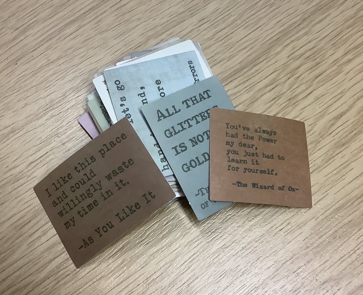 Found this little packet of quotes in the zine area which someone must have left. It will be added to the collection. A little deconstructed #zine