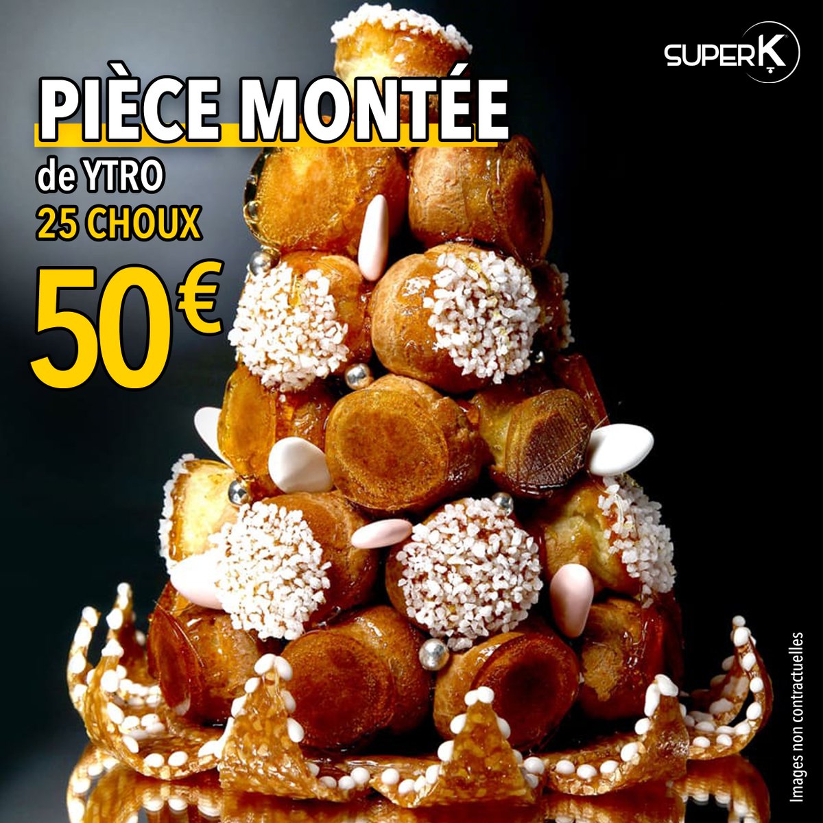 SuperK1306's tweet photo. PIÈCE MONTÉE YTRO
Dispo dans tous vos magasins SUPER K de MARSEILLE et de NICE à 50€ (25 choux) https://t.co/9VhfgNa59s