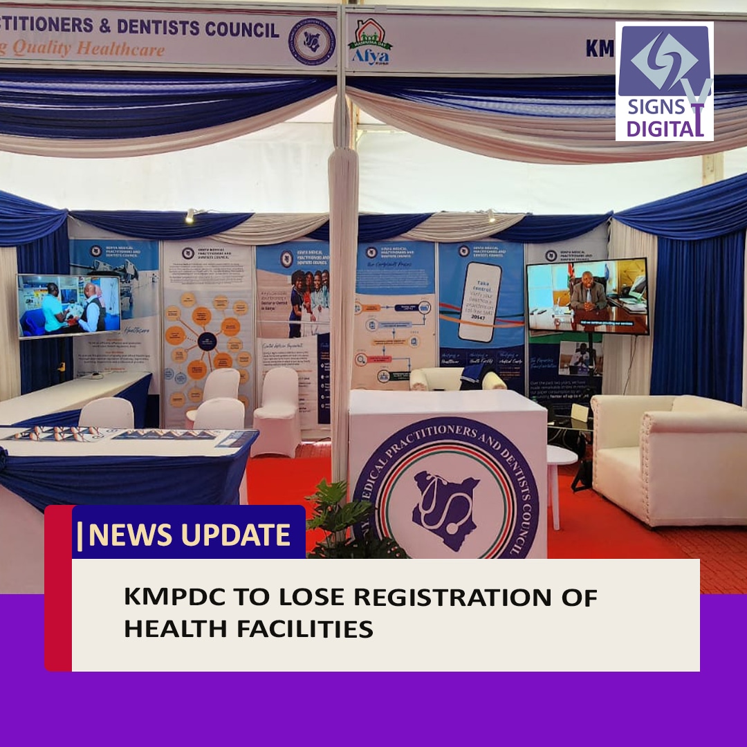 SignsTvKenya's tweet photo. KMPDC,a body mandated to ensure the provision of quality and ethical health care is set to lose some of its functions after national assembly health committee on health raise concerns over conflict of interest.
#KMPDC #sakaja #Toto #KalonzoHatesKikuyus https://t.co/pI2D2Ds38j