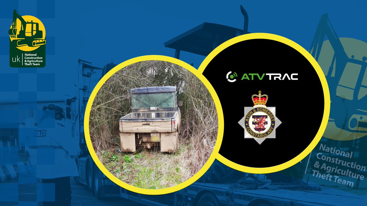 Yesterday thanks to coordinated efforts of @NCATT_UKPolice, @ASPRuralCrime, & @ATVTrac, this stolen @PolarisBritain Ranger #ATV was located & recovered for its owner.