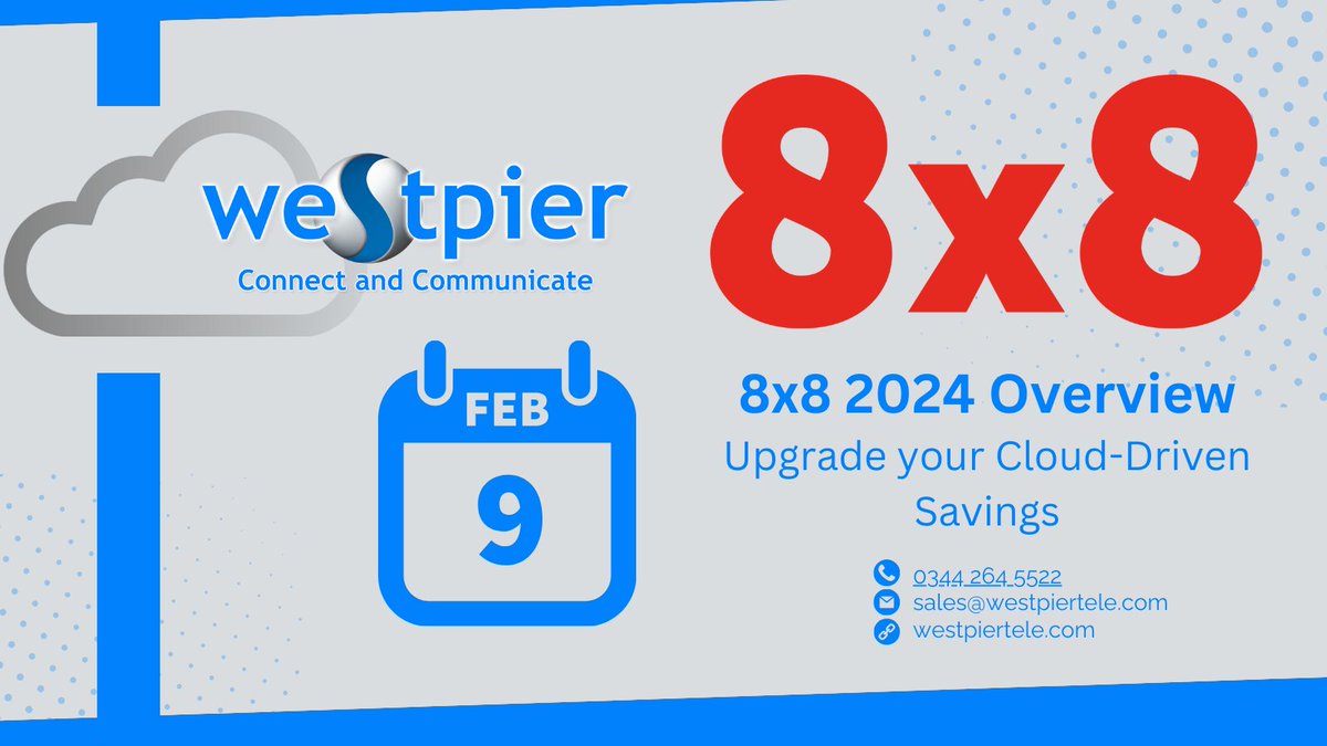 Join our <a href="/8x8/">8x8</a> webinar (Feb 9, 12-1pm GMT) to master Unified Communications in the cloud era. Discover 8x8's solutions, learn from case studies, and upgrade your business communication. Register now: bit.ly/3pfCLI0 #8x8Webinar #CloudCommunication