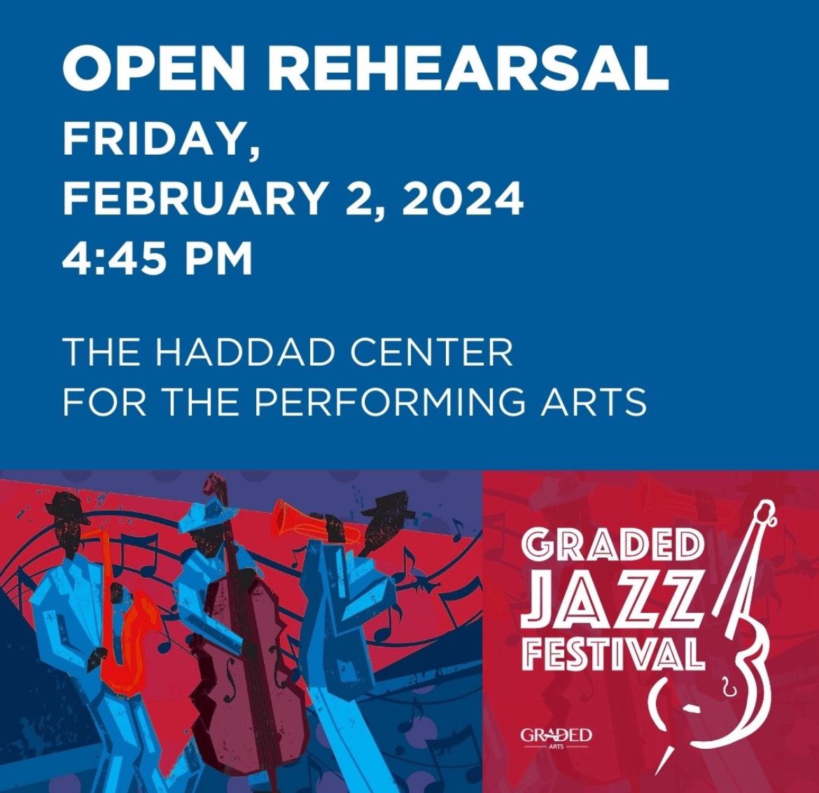 The 20th Graded Jazz Festival starts today! #music #musiced #jazz #jazzed #performingarts