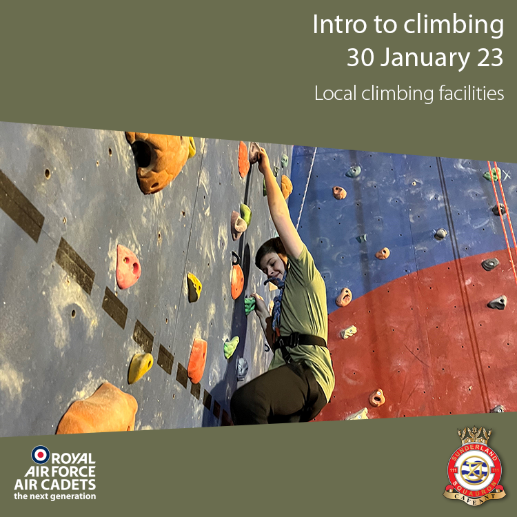 We kick off 2024 with an action packed Training Programme - starting with parade night climbing sessions!

Alongside our friends <a href="/1338SqnATC/">1338 (Seaham) Sqn</a> and <a href="/SMA_CCF/">Southmoor Academy CCF</a>, these climbs are a great way to learn something new and make new friends.

Check Cadet Portal for more shared 2024 adventure!