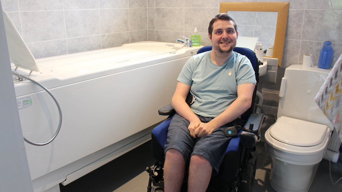 abacusbaths's tweet photo. Tim, 29, from Goring-by-Sea, has cerebral palsy and needs lifting assistance to get in and out of the bath. A specialist Gemini 2000 bath has made a "huge impact", with a bathroom conversion funded by a Disabled Facilities Grant.
Read Tim's story: https://t.co/F8oFaLcLIr
#DFGs https://t.co/mnvV8886O2
