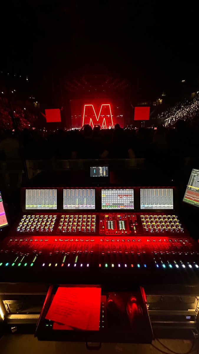 marccarolan's tweet photo. 2 down, 1 to go. Such a pleasure to mix @depechemode. Big thanks to Jamie Pollack and all the Depeche Mode crew. #depechemode #livemusic #soundengineer #fohengineer https://t.co/A36bEFjj1p