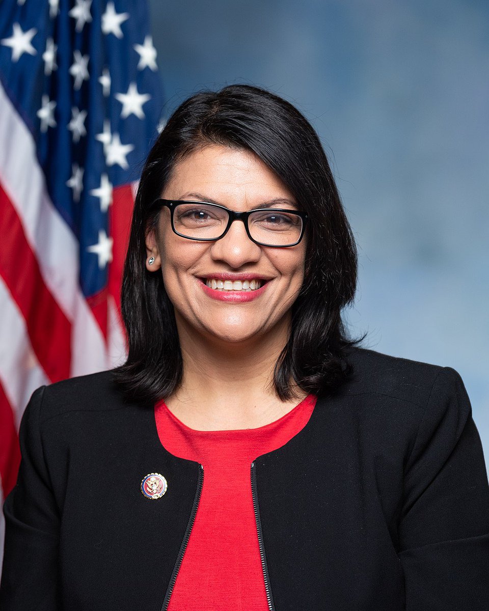 simonateba's tweet photo. Good morning, everyone! She’s the first Palestinian American woman to serve in Congress and one of the first two Muslim women elected to Congress. 
In one word kindly describe 47-year-old Congresswoman Rashida Harbi Tlaib (@RashidaTlaib) who has been calling for ceasefire in Gaza https://t.co/6lNeevw9Gg