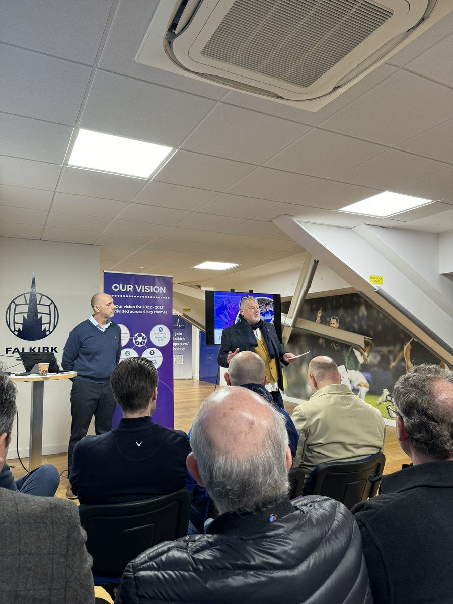 Delighted to be at <a href="/FalkirkFC/">Falkirk FC</a> today to hear from <a href="/DerekAllison/">Derek Allison</a> and his brilliant team on the magnificent work of <a href="/falkirkfcf/">Falkirk Foundation</a> in 2023. <a href="/bighearts/">Big Hearts</a> a proud partner and friend. #MoreThanFootball