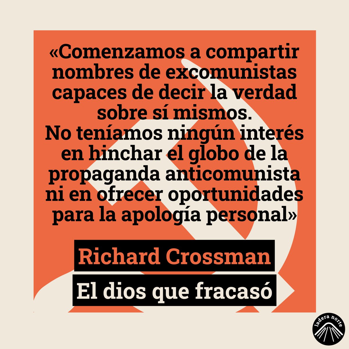 LaderaNorteEd's tweet photo. Richard Crossman, editor de 'El dios que fracasó', acerca de la génesis del libro, que surgió de una conversación con Arthur Koestler.
#Koestler #ArthurKoestler https://t.co/nb7TblstKX