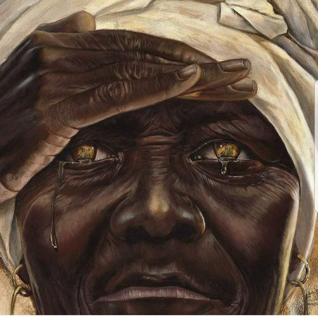 BlkHistStudies's tweet photo. Black History Month 365 ❤🖤💚 "Generations Lost" 👑 by Kevin Wak Williams #royalty #slavetrade #interuption #riseagain https://t.co/oZcdKJTD3P