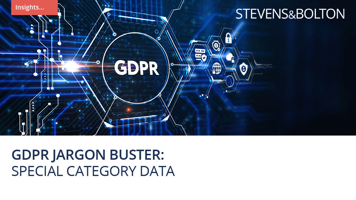 The next instalment of our #GDPR Jargon Buster covers special category data. We discuss the definition and give a helpful overview on how organisations can lawfully process special category data. Read here: stevens-bolton.com/site/insights/…

#SpecialCategoryData #DataPrivacy #LegalTerms