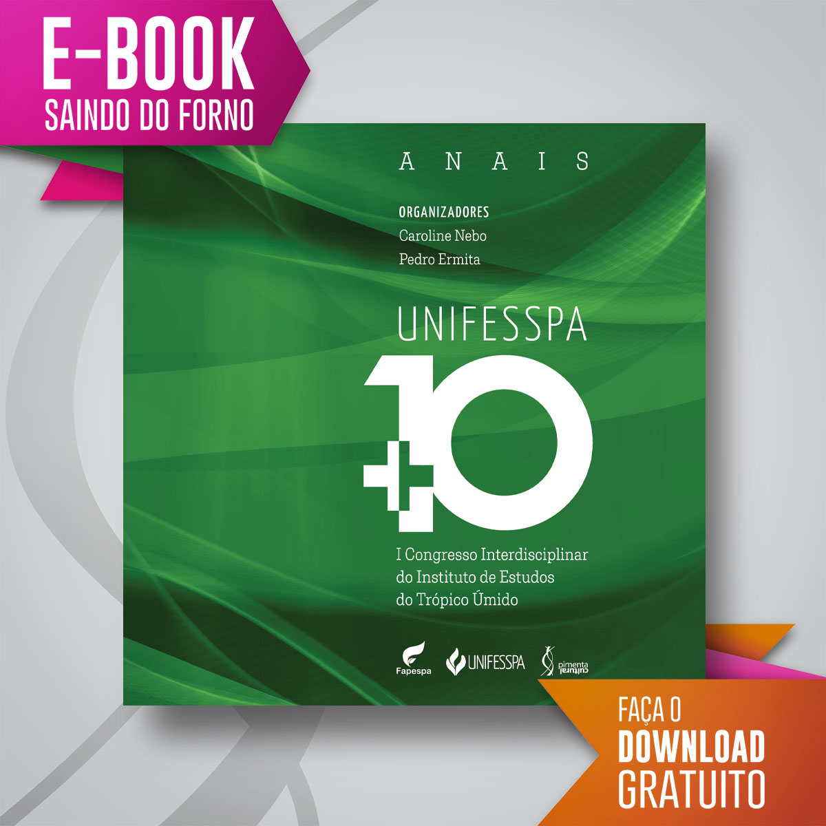 eBook saindo do forno: UNIFESSPA + 10: I Congresso Interdisciplinar do Instituto de Estudos do Trópico Úmido (Anais)
Faça o download no link na bio: doi.org/10.31560/pimen…
#pimentacultural #publiqueseulivro #editoradelivros #qualislivros #doutorado #pesquisaacademica