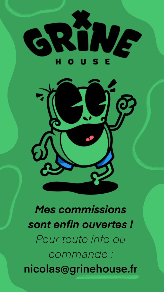 Mon auto entreprise est maintenant UP !

Alors si vous voulez me passer commande ou avoir des infos sur mon boulot n'hésitez pas !

Nicolas@grinehouse.fr

Merci d'avance !