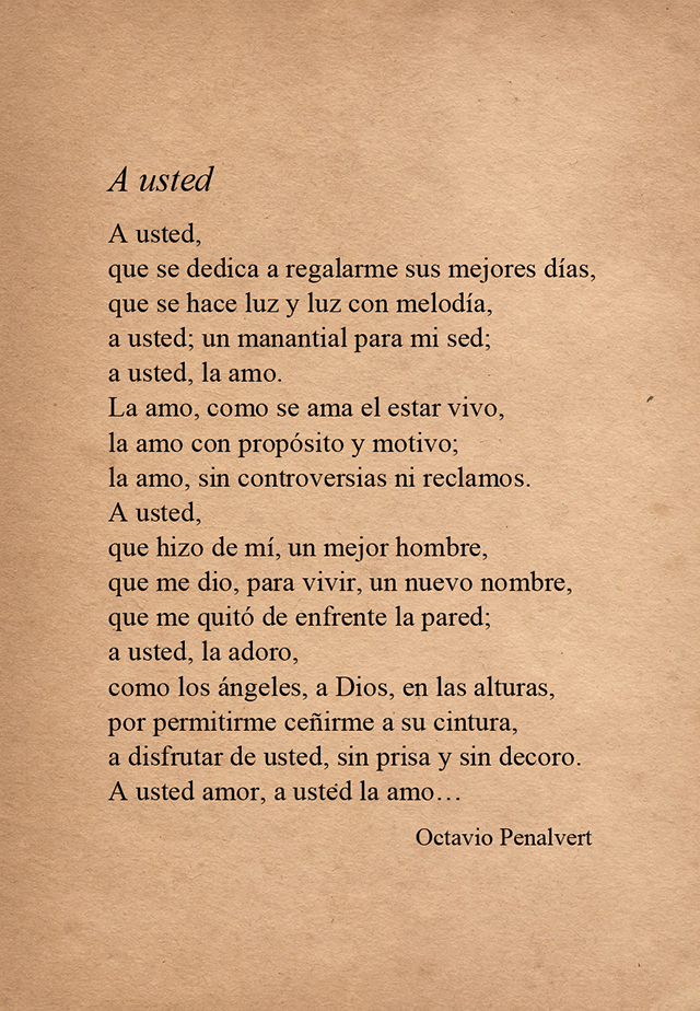 A usted...