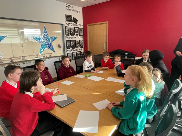 ALC3to16's tweet photo. Our Digital Leaders across 3-16 attended a event at our Tillery St campus, where they created interactive resources which will be shared throughout the community for the upcoming Safer Internet Day. The goal is to make the online world safer for children and young people. https://t.co/zqJmpZwrJH