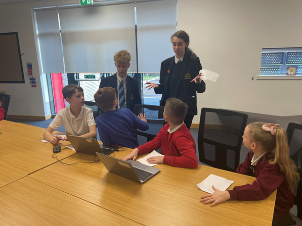 ALC3to16's tweet photo. Our Digital Leaders across 3-16 attended a event at our Tillery St campus, where they created interactive resources which will be shared throughout the community for the upcoming Safer Internet Day. The goal is to make the online world safer for children and young people. https://t.co/zqJmpZwrJH