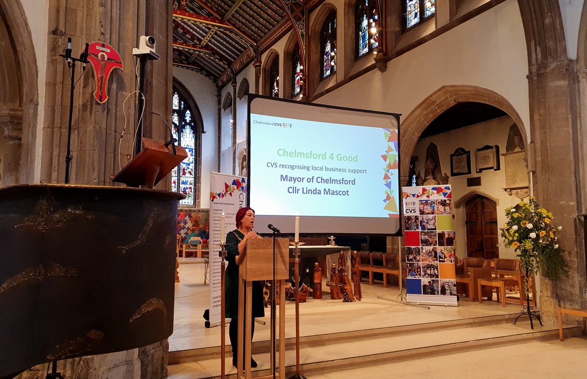 The awards were presented by @ChelmsMayor earlier this week during a #charity update event held at @ccathedral.